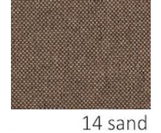 Arketicom Soft Cube Pouf Sacco Poggiapiedi Morbido Quadrato Sfoderabile Puff da Salotto 42x42 Sabbia