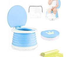Sedile Vasino Portatile,Sedia da Toilette Pieghevole,Toilette Pieghevole per Bambini,Sedile Vasino Portatile,Sedile Vasino Portatile,Vasino da Viaggio per Interni ed Esterni con Borsa da Viaggio