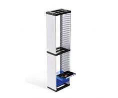 Mooderf Game Storage Tower Stand Game Disc Tower Stand verticale Game Disc Box Storage Rack 36 Giochi Disc Holder Scaffale Per PS5