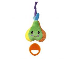 Chicco - Gioco Carillon Dolce Pera, Morbido Carillon in Tessuto per Bambini a Forma di Pera da Appendere al Lettino, Suona una Delicata Ninna Nanna, 0 Mesi+