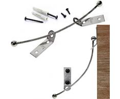 Anti Tip Ancoraggi per Mobili LEIRY 2 Pezzi Mobili Cinghie Bambini Cinghie Antisismiche a Prova Acciaio Inossidabile Kit Ancoraggi Pareti Sicurezza Comò Armadio Pesante Punta Dello Scaffale Ancore