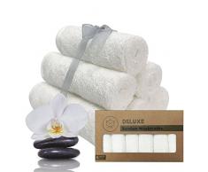 KeaBabies Asciugamano Per Neonati - Asciugamano in Bamboo - Asciugamano Morbido Biologico Per Neonati - Asciugamano Per Il Viso Per Neonati, Adulti E Bambini - Asciugamani Per Neonati (White)