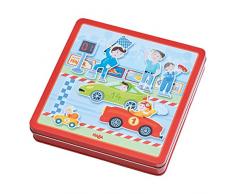 Haba Macchinine, Scatola con Gioco Magnetico, 117 Pezzi, Giocattoli, Bambini, 301948