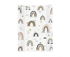 Rotho Babydesign 20099 0010 DI01 Materassino fasciatoio Arcobaleno Boho, da 0 mesi, 70 x 50 cm bianco