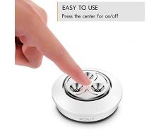 SOAIY 4pcs LED Lampada Wireless Luce Notturna al Tocco Stick-on Ovunque con 3AAA Batterie Funzionate,Lampada per Armadio, Camera da Letto, Macchina, Cucina