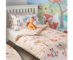 Woodland SB D/S Multi Biancheria da Letto,Cotone, 50% Poliestere, Crema, Singolo