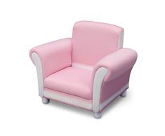 Delta Children TT89505CR Poltrona Bambino, Legno, Rosa, 59.69x44.45x46.99 cm