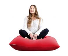 Yogibo Mini Sacco a Pelo, Piccola Sedia a Sacco per Bambini, Ragazzi e Adulti, Ottimo per la Meditazione e la Seduta, Imbottitura in Fibead Conforme al Corpo, Lavabile, Rosso