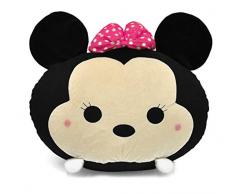 Disney Tsum - Pouf rotondo Minnie Mouse da 48,3 cm, colore: Nero