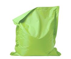Bean Bag Bazaar Kids Borsa Grande Al Coperto e Allaperto Cuscino da Pavimento Poltrona Sacco, Verde Lima, Resistente Allacqua Sacco Adatto a Ragazzi e Regazze, Adatto per Zone Giorno