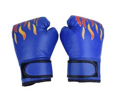 VGEBY1 1Pair Guantoni da Box per Bambini, Kickboxing Sparring Guanti da Allenamento Punching Bag Muay Thai Guanti per Bambini, Gioventù(Blu)