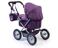 Bayer Design Trendy 1309400 Passeggino per bambole, 46 cm, colore: prugna