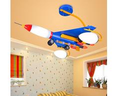 Aereo Bambini Camera da letto LED Lampade a soffitto creative cartoon bambini sala di studio lampade da soffitto in metallo Fighter lampada Fixtures