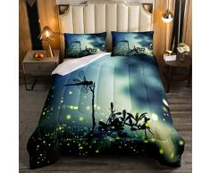 Set di biancheria da letto per bambini Galaxy Night Set per ragazzi e ragazze Adulti Glitter Volare Animale Piumino Traspirante Inserto/Trapunta Singolo