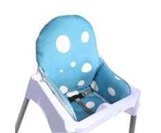 Zarpma Ikea Antilop cuscino per seggiolone, nuova versione coprisedili per seggiolone, più spessa, lavabile e pieghevole, seggiolone inserisci tappetino imbottitura