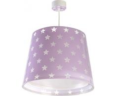 Dalber Lampada da soffitto per Bambini, Stelle Malva Lilla 60 W