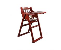 ZHANG-TI Sedia Pieghevole in Legno Massello Seggiolone Seggiolino Multifunzione Seggiolone for Bambini