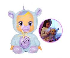IMC Toys Babies Goodnight Starry Sky Jenna, Bambola per la nanna e la buonanotte con lacrime luminose LED, Ninne Nanna e Proiettore di Luci Notturne Stellate per Bambini