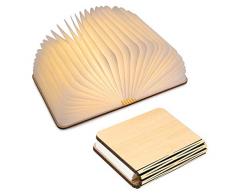 lampade libro USB ricaricabile pieghevole in legno magnetico LED Light del libro di lamp - 1000mAh batterie al litio scrivania lampada da tavolo
