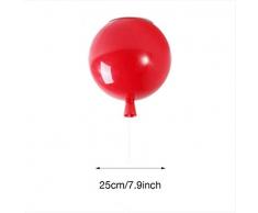 LIUNIAN Plafoniera a palloncino colorato Lampada a soffitto moderna semplice, Lampadario decorativo per camerette per bambini, 25 cm di diametro, con lampadina da 5W