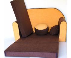 BAMBINI DIVANO LETTO FUTON BAMBINI MOBILI+GRATIS POUF/POGGIAPIEDI & CUSCINO (K1)