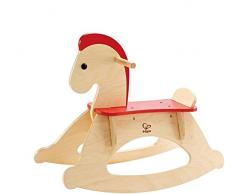 Hape Cavallo a Dondolo Cresci Insieme a Me- Cavallo a Dondolo in Legno Per Bambini, Seduta Stabile con Schienale Regolabile e Protezioni Laterali