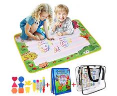 Doodle Tappeto Magico,50 * 70cm Disegno Doodle Tappeto Magico Acqua Disegno di Doodle Scribble Boards- Giocattolo Gioco Educativo Regalo Regalo di Natale per Bambini 1-4 Anni