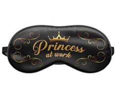 Mascherina per dormire benda paraocchi lettino Relax occhi Cover Principessa al lavoro [042]