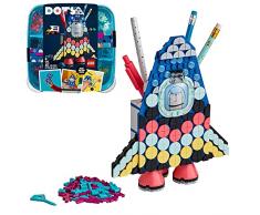 LEGO DOTS Portamatite, Kit Lavoretti Creativi per Bambini, Accessori da Scrivania, Decorazioni Cameretta Fai da Te, 41936