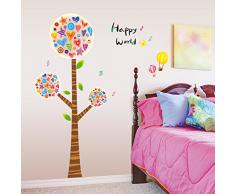 ADESIVO DA PARETE Altissimo Murale Decorazione Cameretta Bimbo ALBERO MJ9509