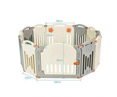 GOPLUS Cancelletto Grande, Box per Bambini, Recinto Antisciovolo con Sicurezza(12 Pezzi)