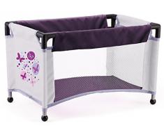 Bayer Design 13001B - Set di carrozzina e lettino "Piccolina", per bambole, colore: Viola