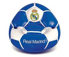 Club Licensed Real Madrid Poltrona Gonfiabile (65 x 85 x 80 cm) - Kids (Peso Massimo 30 kg) - Taglia Unica