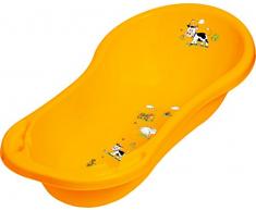 Set di 2 Set Vasca da bagno XXL + Secchio per pannolini Funny Farm albicocca arancione