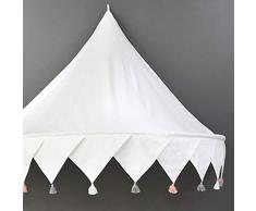 Bambino Cotone Lettino Baldacchino - Decorazione Della Camera Da Letto Per Bambini Leggendo La Sala Da Gioco Principessa Zanzariera Decorazione Asilo Nido Ornamento(Grigio)