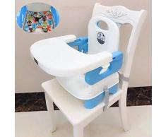 3 Colori Seggiolone per Bambini Vassoio Regolabile Pieghevole Portatile Design della Cintura di Sicurezza può Essere Legato a Una Sedia Facile da Usare,C