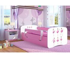 Pink Toddler Girl Kids letto principessa cavallo per bambini letto singolo con materasso e Storage incluso – Baby Dreams