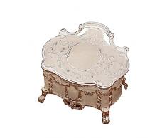 Scatola di immagazzinaggio dei gioielli portatile di viaggio antipolvere principessa caso per orecchini collana contenitore espositore principessa gioielli scatola decorazione camera da letto collana