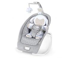 Ingenuity, Sdraietta E Dondolo Per Bambini, Cuddle Lamb, Con Vibrazione, Arco Di Gioco Con 2 Peluche, Grigio, 43.7 X 78.1 X 74.2 Cm