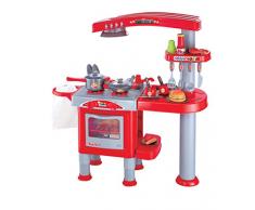 Eddy Toys 53595 - Cucina per bambini con molti accessori, 69 pezzi, rosso