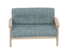 Simulazione Divano Modello, 1:12 Mini Mobili per Case delle Bambole Divano in Tessuto in Miniatura Poltrona in Legno Decorazioni per Ornamenti per Case delle Bambole per Bambino Regalo per Bambini(#1)