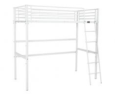 Habitat & Jardin Letto a soppalco Alora - 90 x 190 cm - Bianco