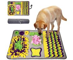 McNory Sniffing Tappeto per Cani Dogs, Dog Sniffing Mat Snuffle Mat per Cani per Cani Tappeto Sniffing Mat Cani tappetini Puzzle per Addestramento Cani per Giochi Interattivi(70 * 50cm)