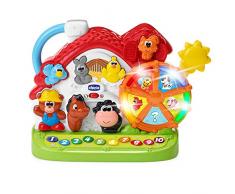 Chicco Fattoria Parlante Bilingue Italiano/Inglese, Fattoria con Animali per Bambini con Luci e Suoni, 3 Modalità di Gioco, Gioco Educativo Elettronico - Giochi Bambini 1-4 Anni