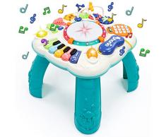 Fajiabao Tavolo Attivita Bambini - Tavolino Multiattivita Interattivo Bambini Giochi Educativi Giocattoli Bambina Bambino Regalo Tavolini per Bimbo 1 2 3 Anni