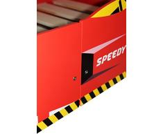 Mcc® Letto per bambini forma di Automobile, Letto Macchina Cars (Rosso)