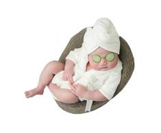 Himom Abiti per Fotografia Neonato Bambino Bebè,Costumi Foto,2PCS Photography Costumes Accappatoio Asciugamano