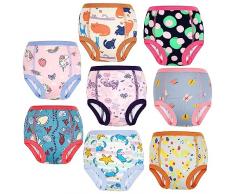 FLYISH DIRECT Mutandine Apprendimento per Bambino per Ragazzi Cotone Assorbente Forte Allenamento Pantaloni per Bambino vasino Allenamento, 3 Anni