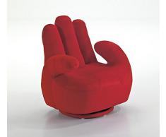 Wink design ,Birmingham, Poltrona Bambino, Stoffa, Rosso