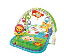 Fisher-Price Palestrina della Foresta con 3 Livelli di Gioco, 5 + 1 giocattoli, Musica e Suoni, Morbido Tappetino Facilmente Lavabile, per Neonati da 0+ Mesi, Esclusivo Amazon